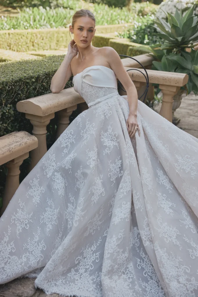 Steven Khalil Lacey Wedding Dress